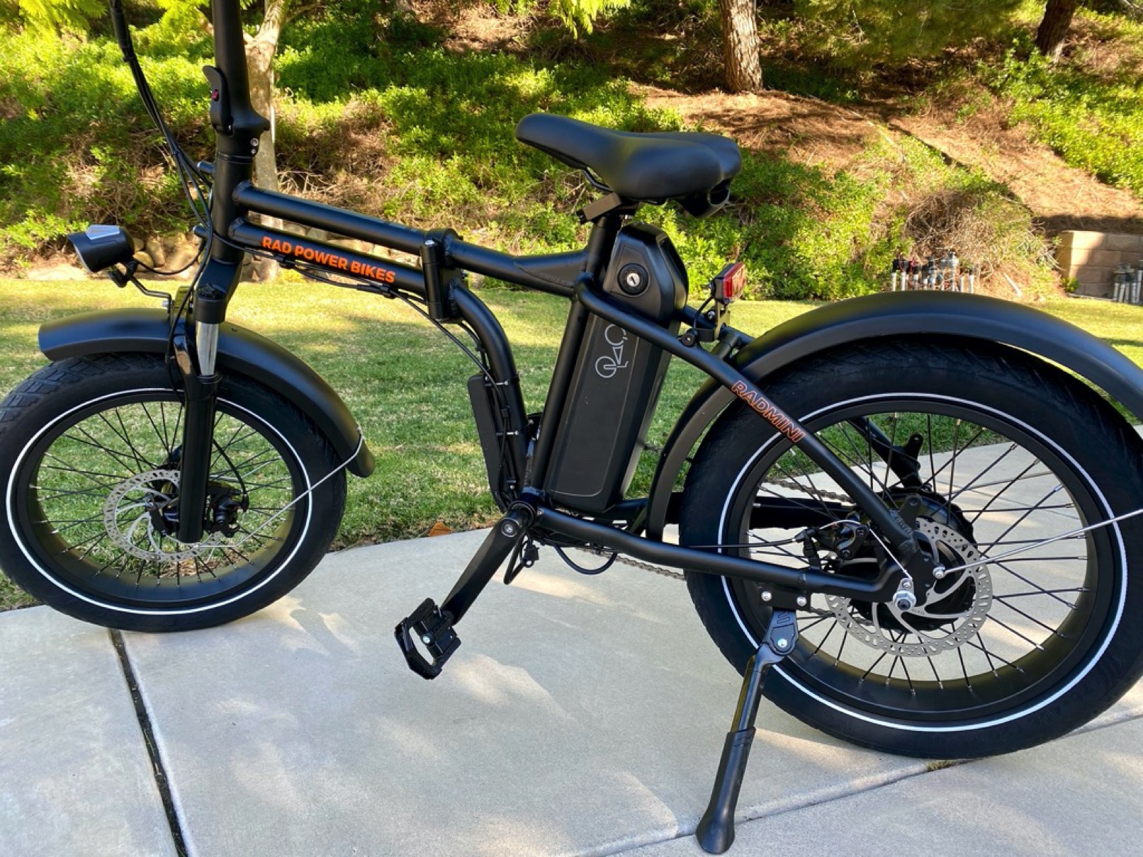 Black e-bike by Rad Power Bikes