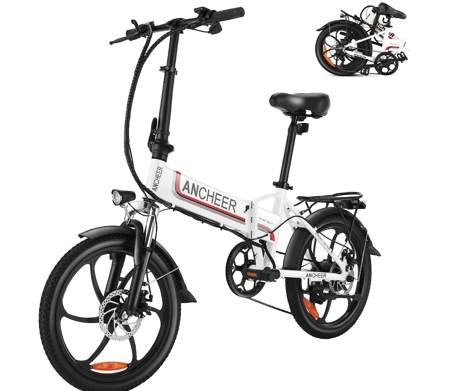 ANCHEER Folding Electric Bike Ebike, 20''
