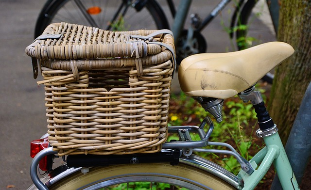 Put a basket or rack on your e-bike so you can get exercise by riding it to go shopping.