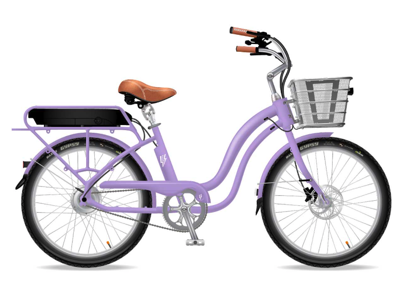 Customized purple Electric Bike Company Model S
