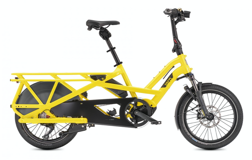 Bright yellow GSD S10 LX e-bike from Tern Bicycles