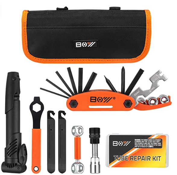 Get all of these tools and tire inflator in one kit from XCH Robots