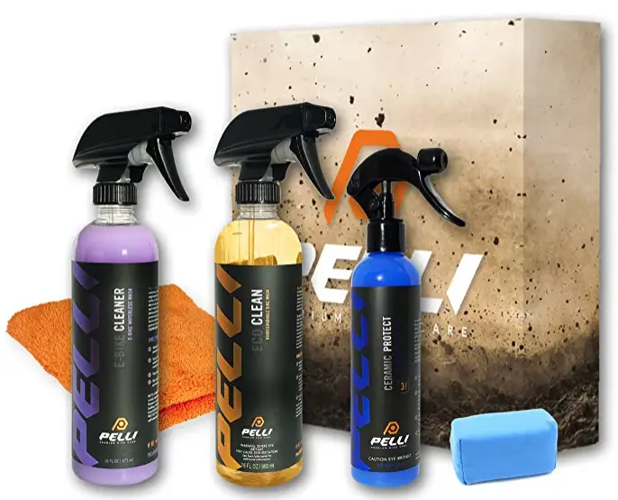 three e-bike cleaners and accessories