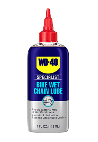 Bottle of WD-40 Specialist Bike Wet Chain Lube- 4 OZ