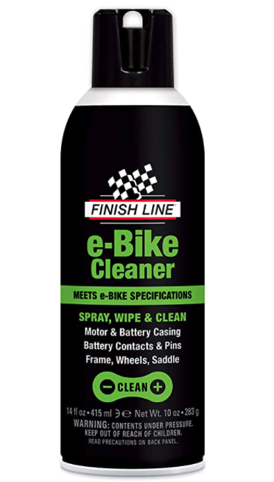 Bottle of Finish Line E-Bike and Exercise Bike Cleaner Aerosol