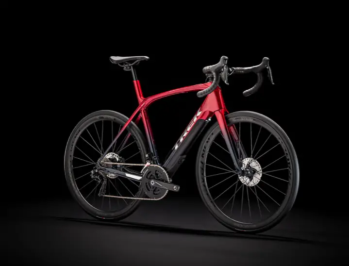 Red and black Trek Domane+ LT9 E-Bike