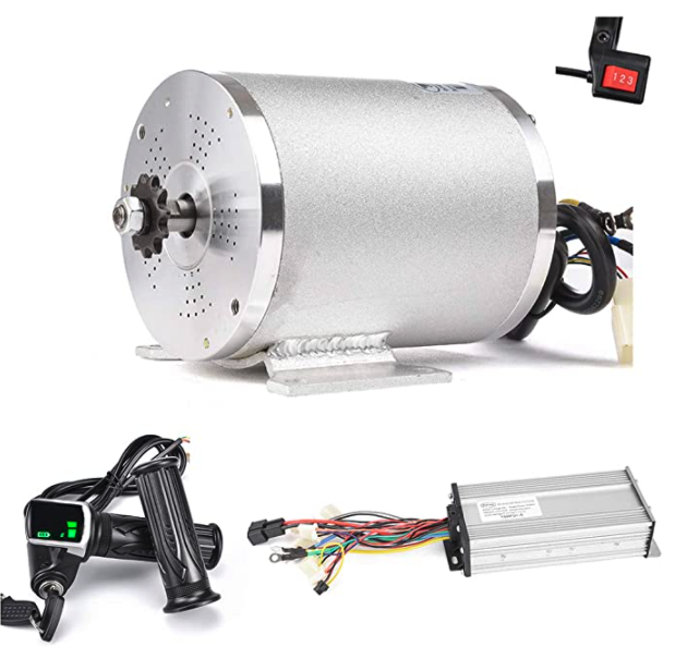 Conversion kit that includes the controller, motor, and throttle
