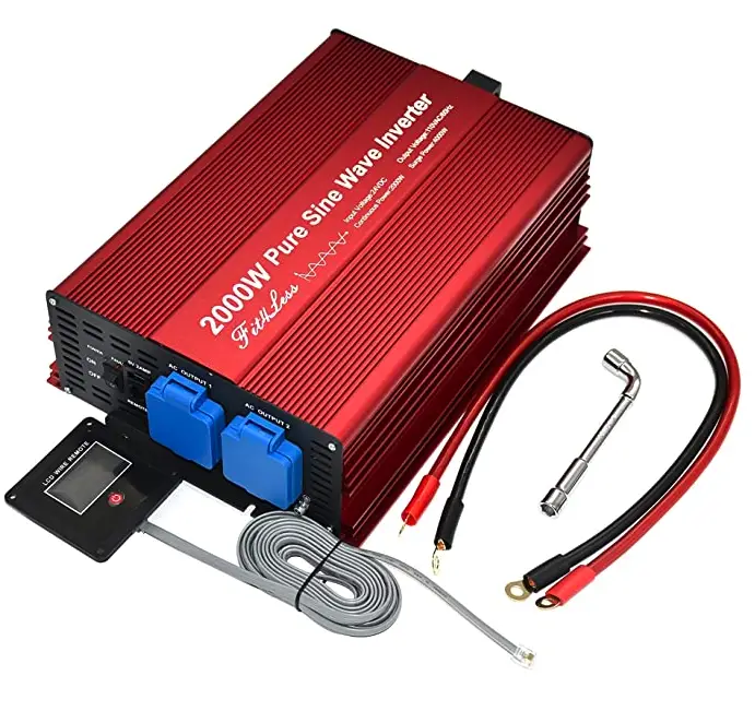 Red metal inverter box