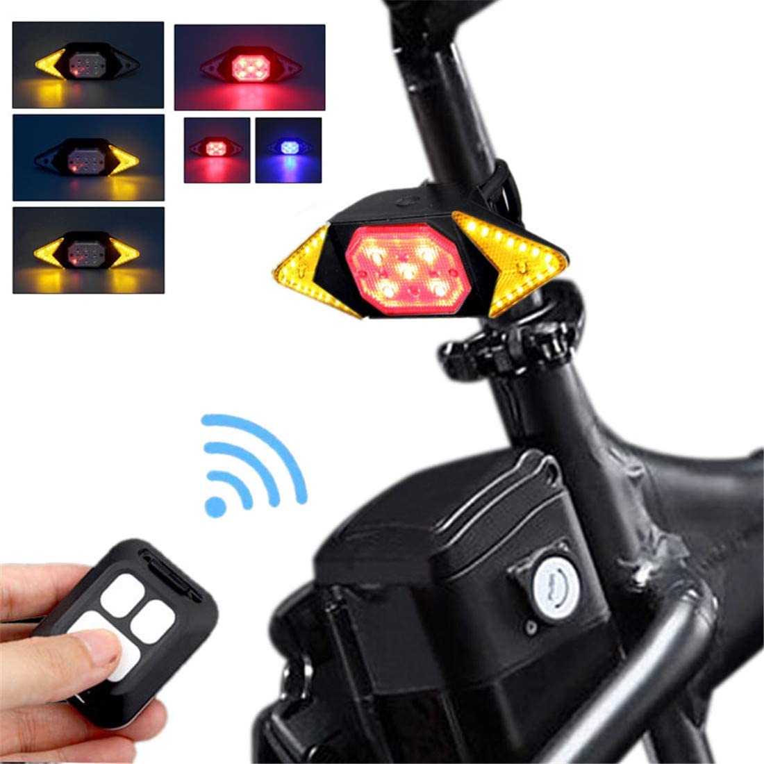 Bike tail light with turn signal