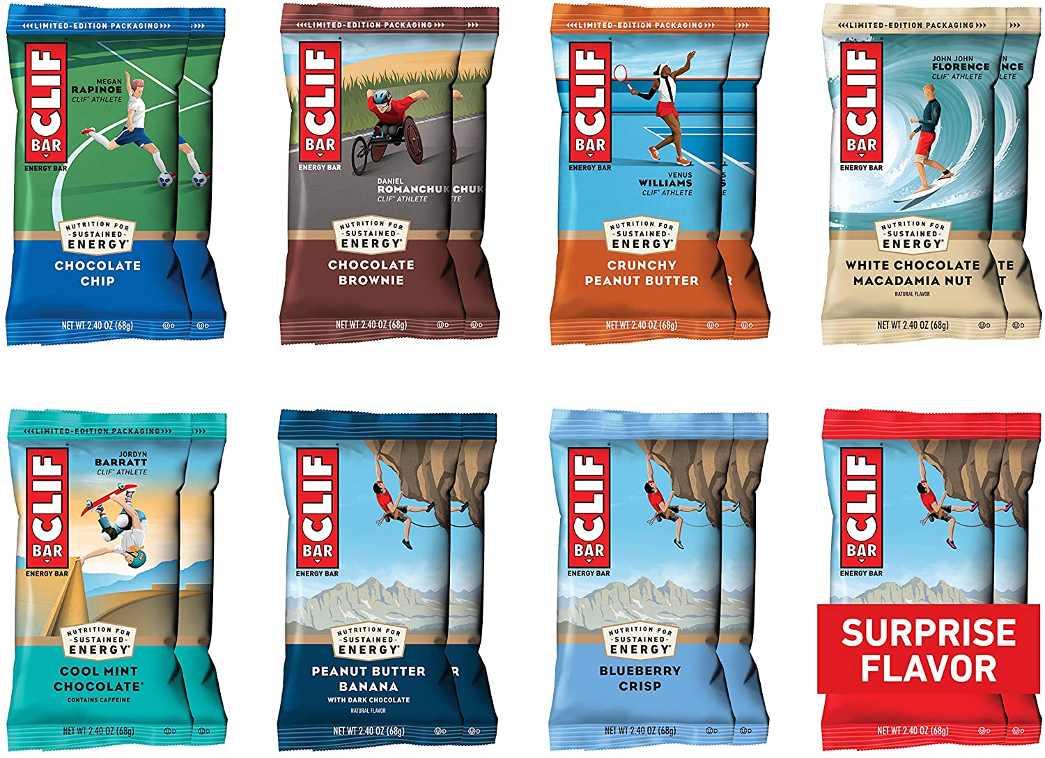 CLIF BARS - Energy Bars Variety Pack