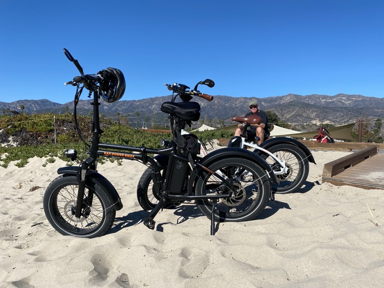 Electric Bikes in Sand