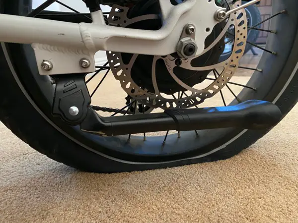 flat tire on e-bike