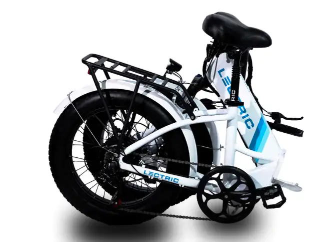 Folded E-Bike Lectric XP in White