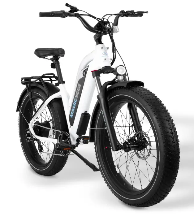 White Magiccycle 52V Fat Tire E-Bike