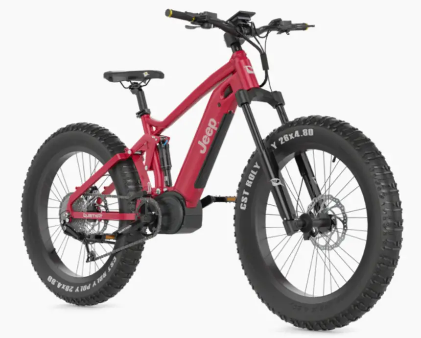 Red Quiet Kat Jeep Mountain E-Bike