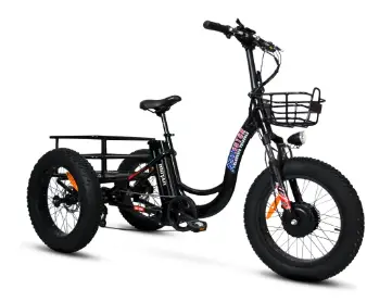 Black Addmotor M-330 P7 Electric Fat Trike