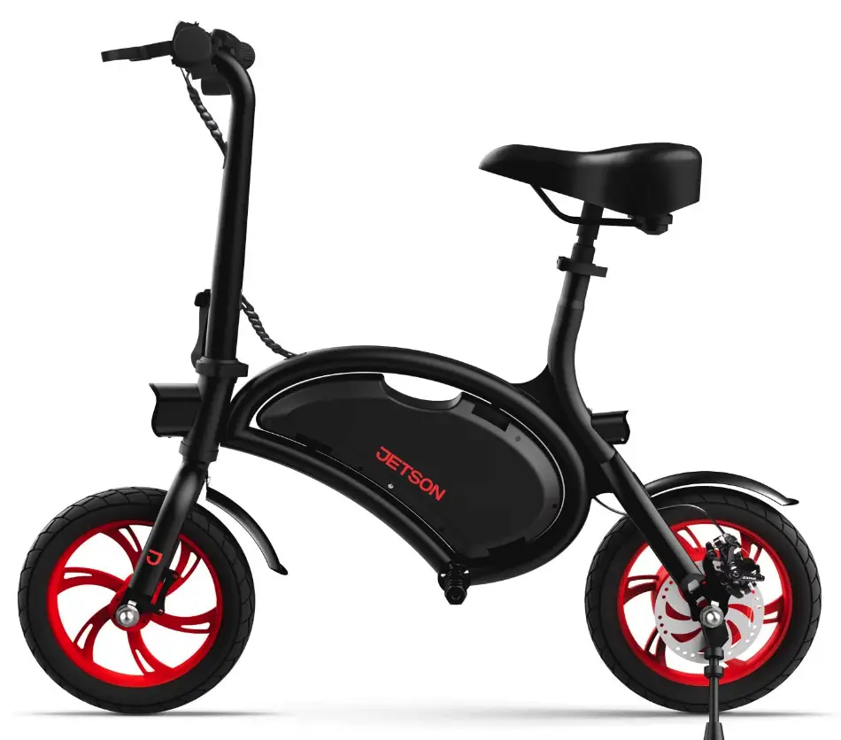 Black Jetson Bolt e-bike with 14" wheels