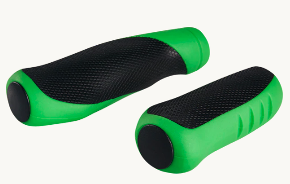 Rad Power Bikes Colored Handlebar Grips in Green and black