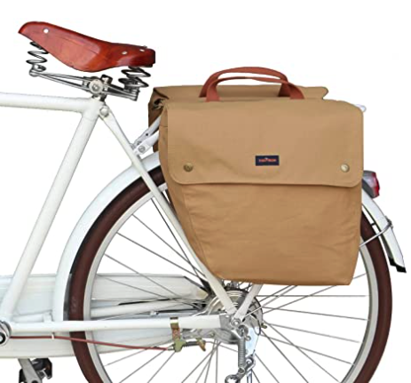 Brown Vintage Canvas Bike Bag