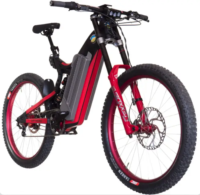 Red and black Optibike R22 Everest Adventure E-Bike