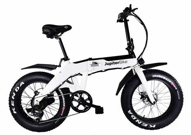 White Costco Jupiter Defiant All Terrain Foldable Electric Bike