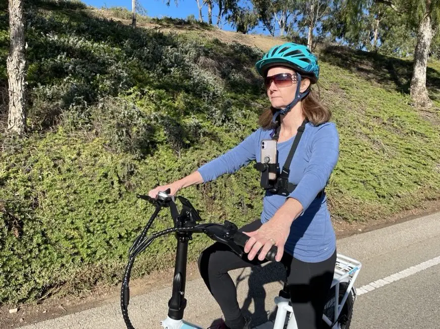 Woman Wearing PellKing Photo Chest Mount