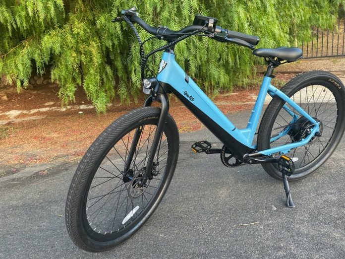 Blue e-bike