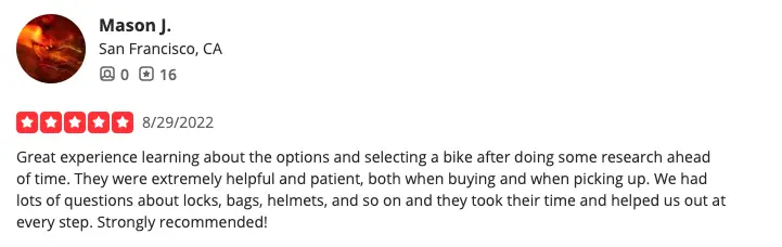 New Wheel Customer Review