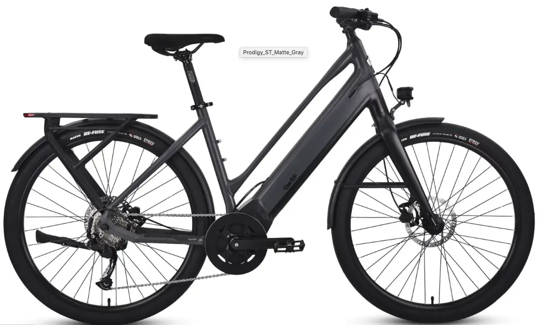 Dark Gray Ride1UP Prodigy MId-Drive Torque E-Bike