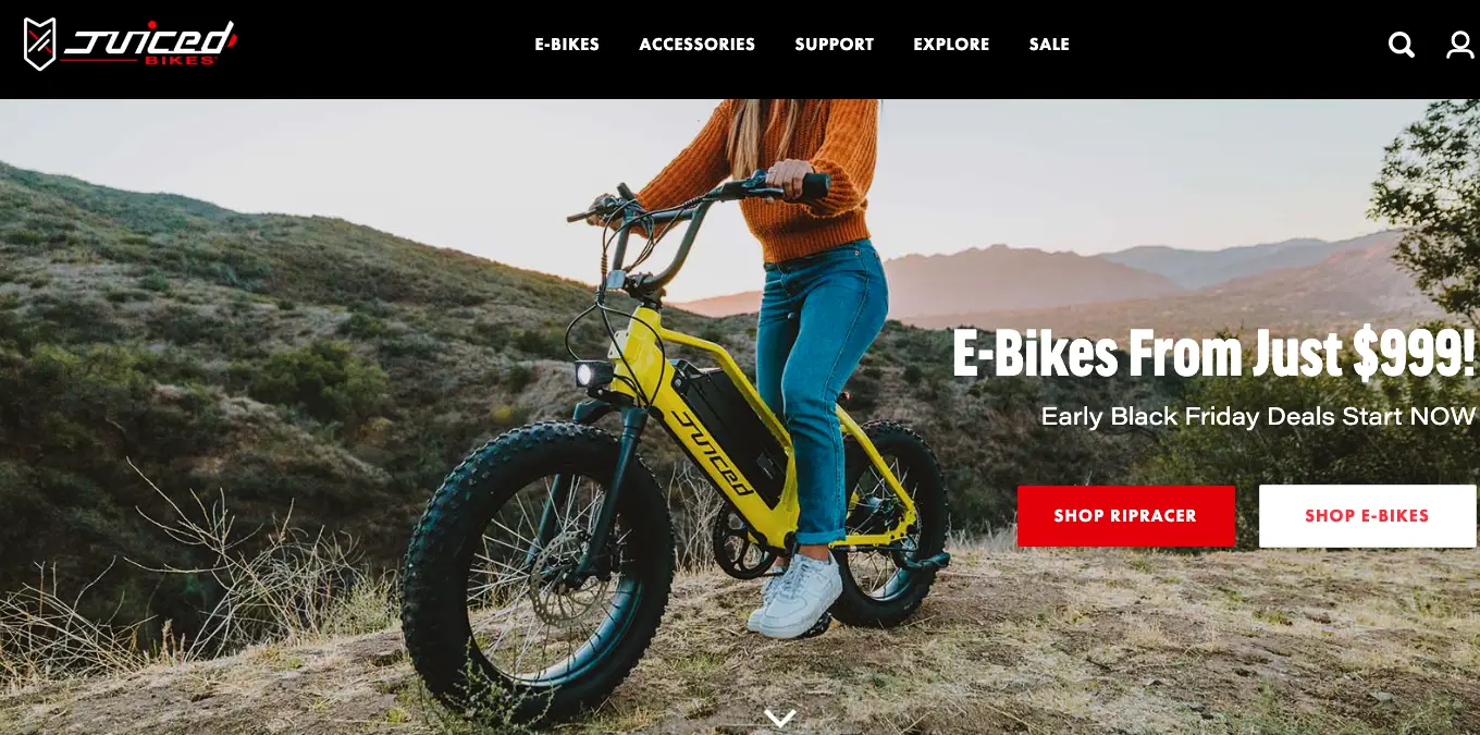 woman riding e-bike