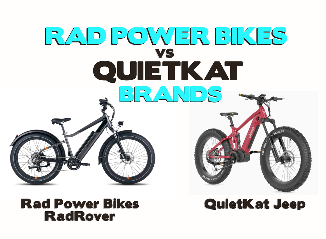 Rad Power Bikes RadRover and the QuietKat Jeep E-Bikes