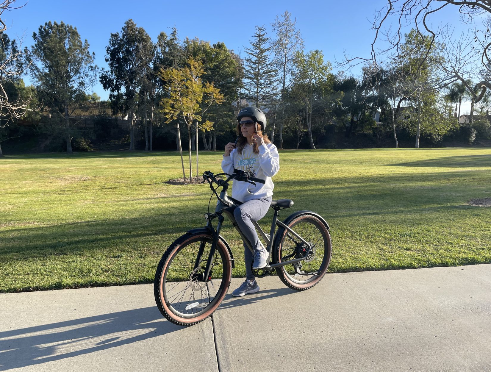 Woman on Ride1Up Turris E-Bike