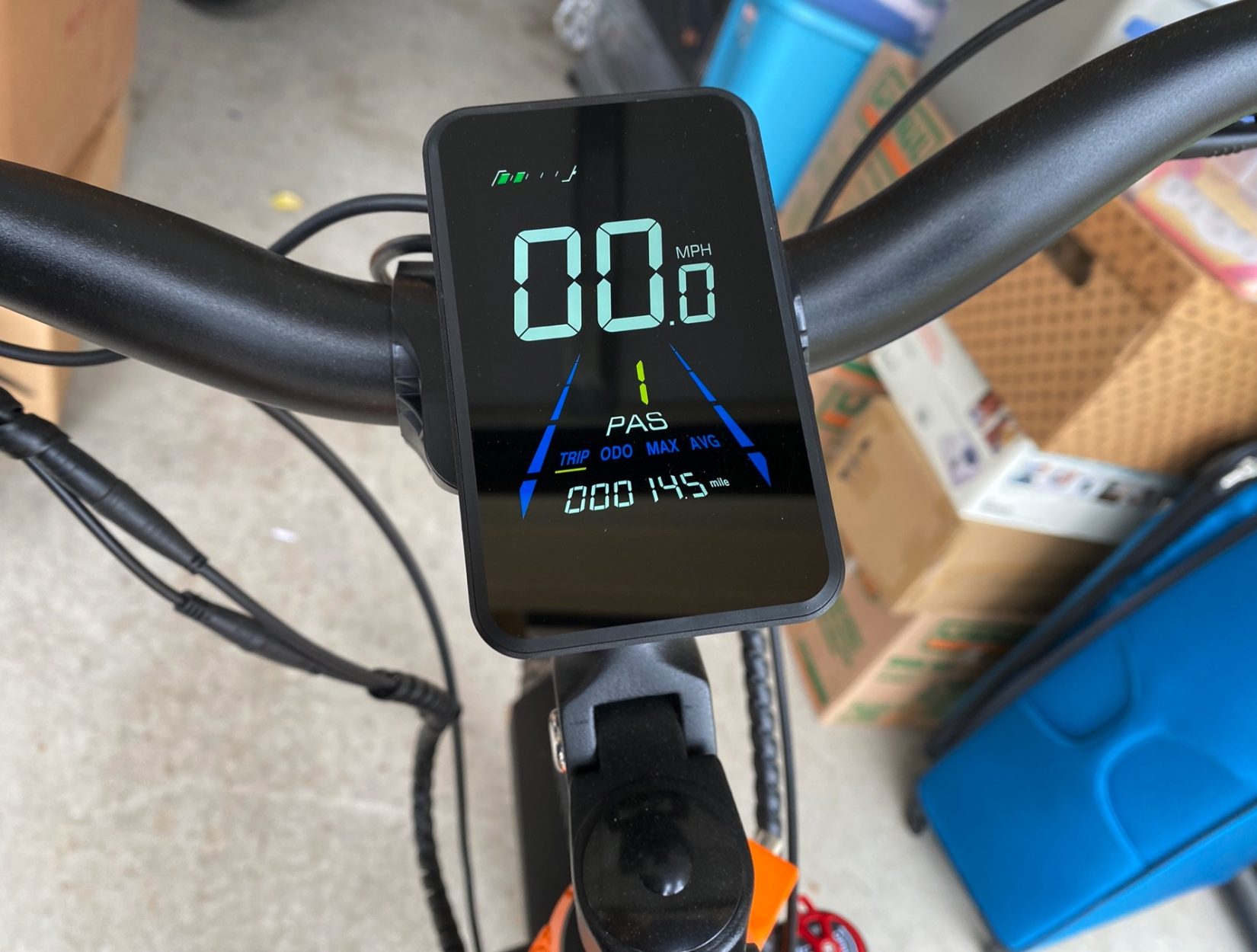 E-Bike Display on Leopard Pro electric bike