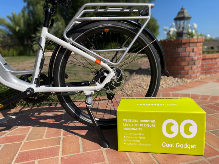 Cool Gadget box next to electric bike