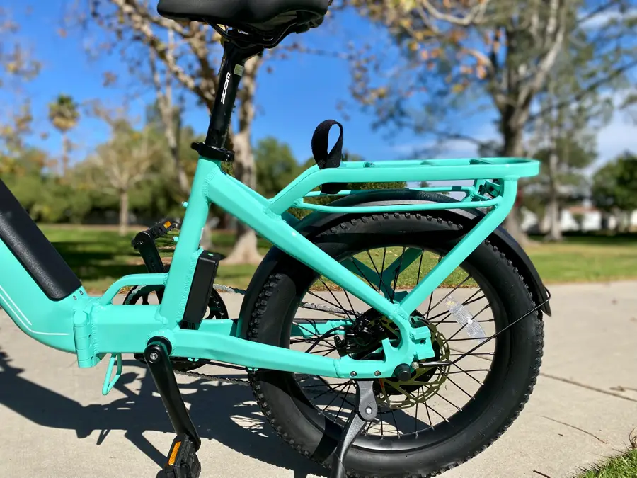 Rear Rack on Portola e-bike