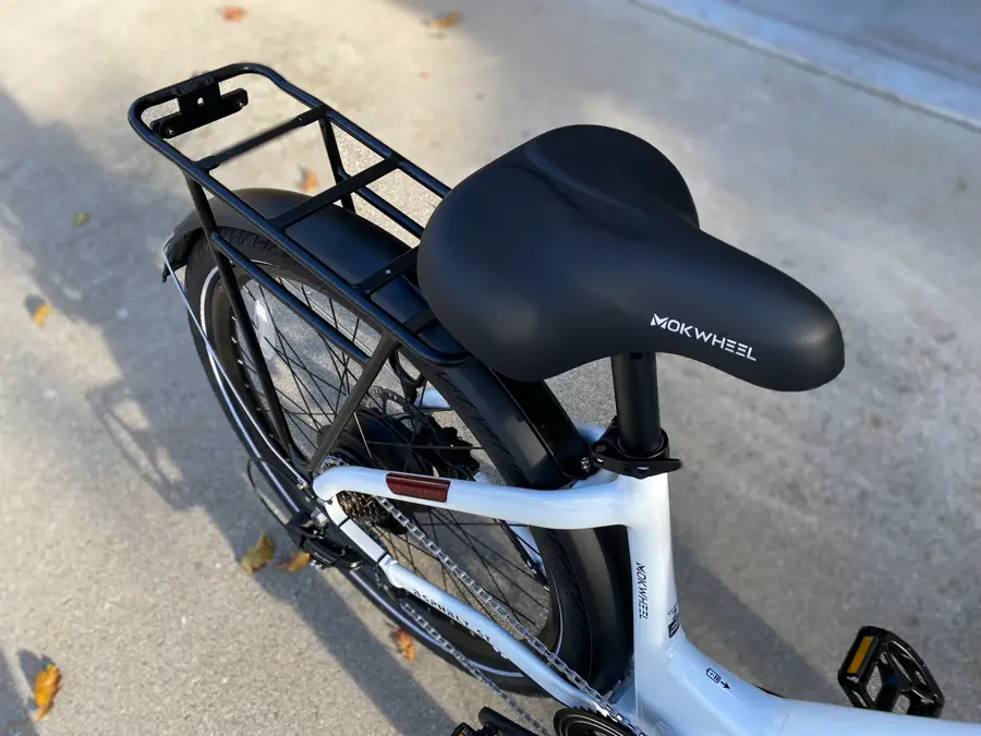 E-Bike Rear Rack and Saddle