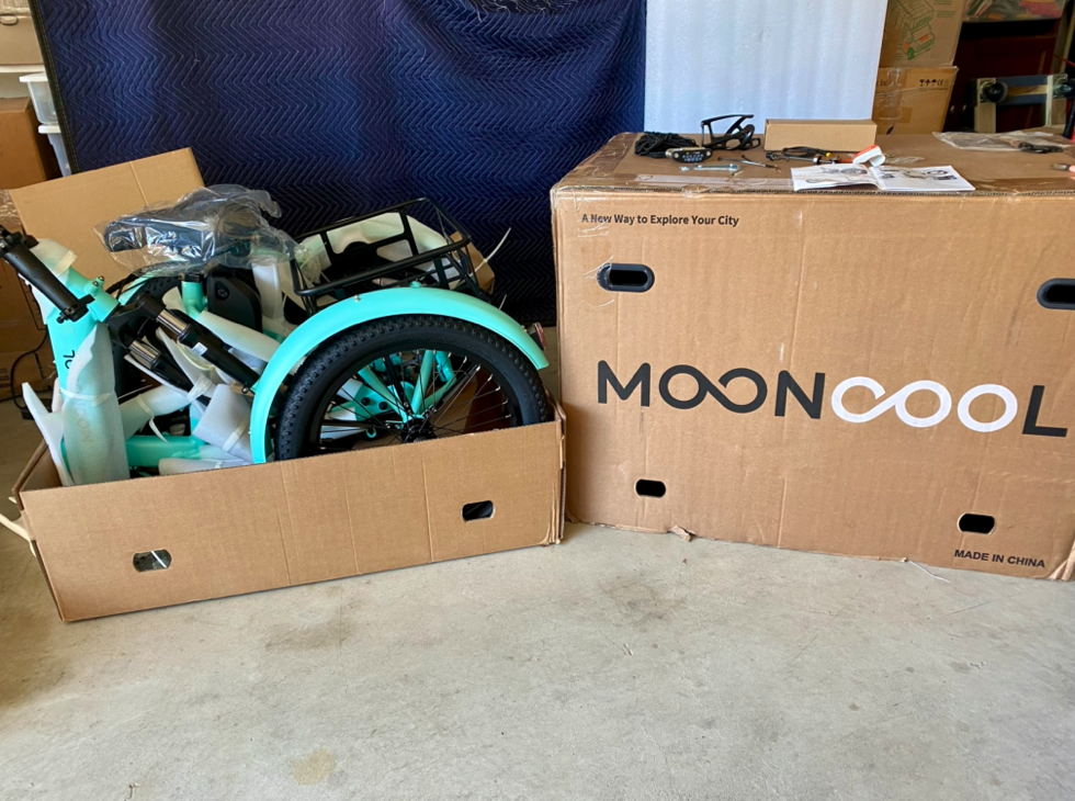 Electric Trike Being Unboxed